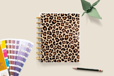 Leopard Print Disc-Bound Planner Coverset - image1